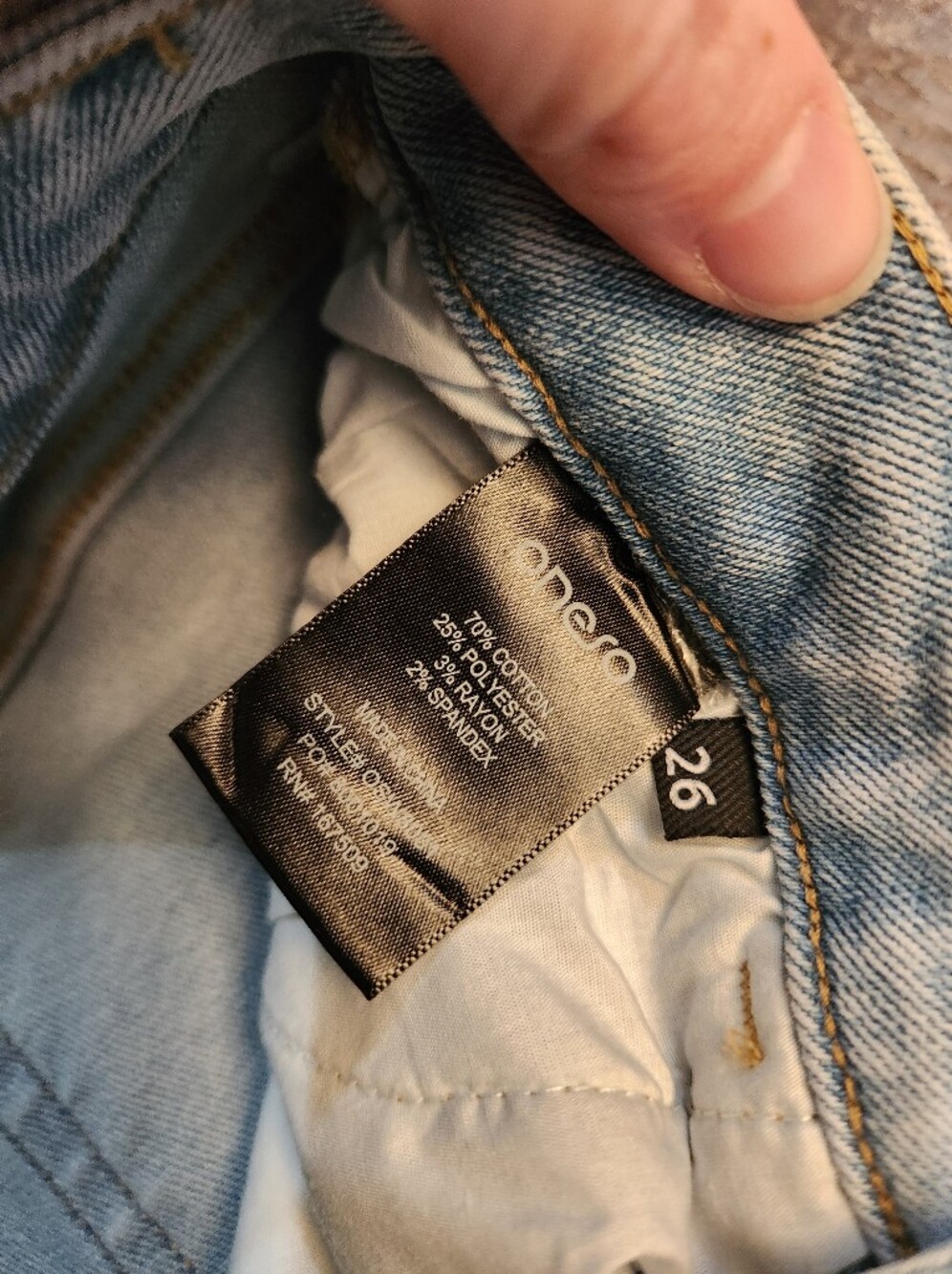 Oneso Light Wash Wide Leg Jeans Size 26 - Picture 3 of 3